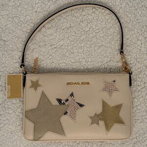 Michael Kors Jet Set Small Convertible Purse, Cream with Stars [NWT]